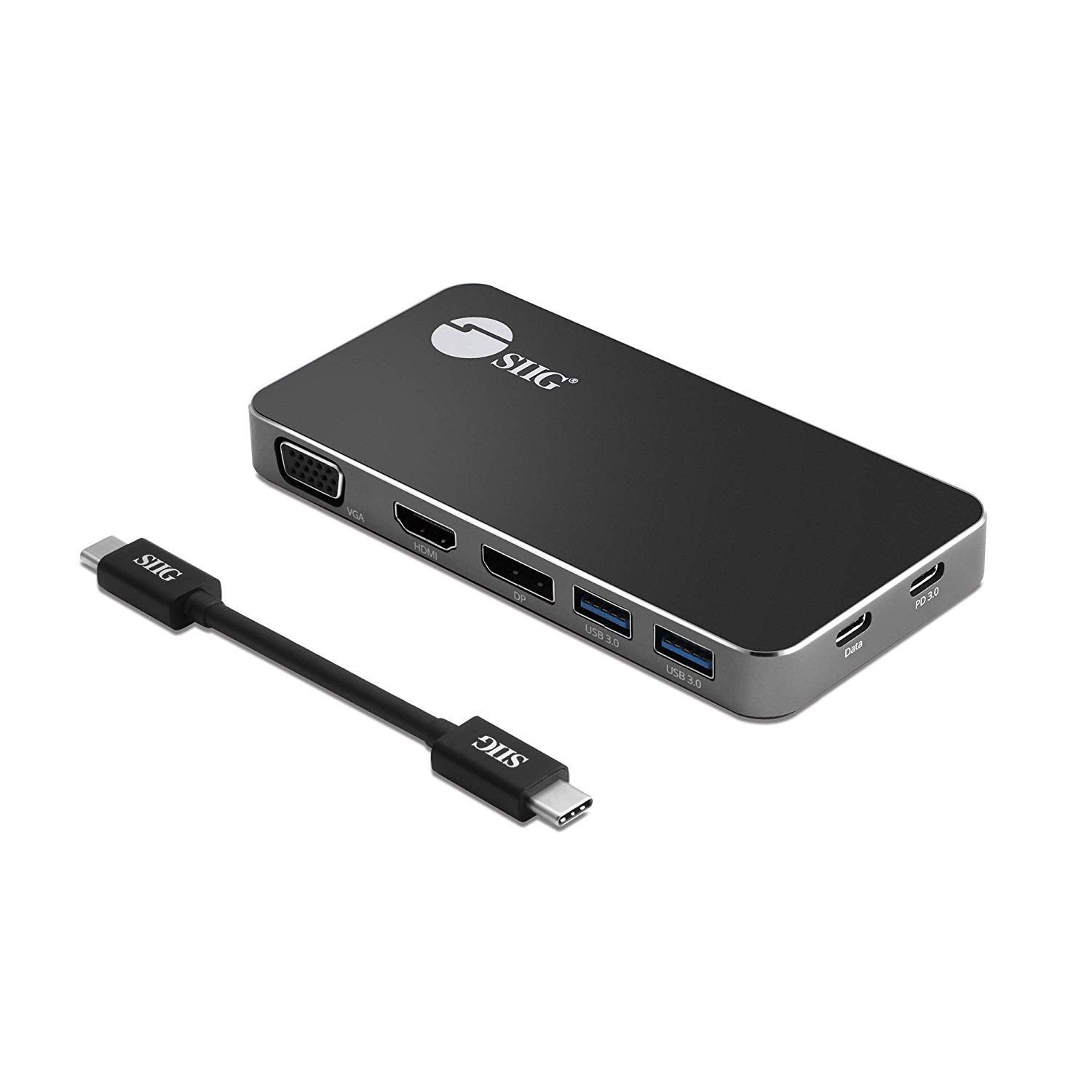 4K Laptop Docking Station Thunderbolt 3 Compatible with 100W Supports Windows