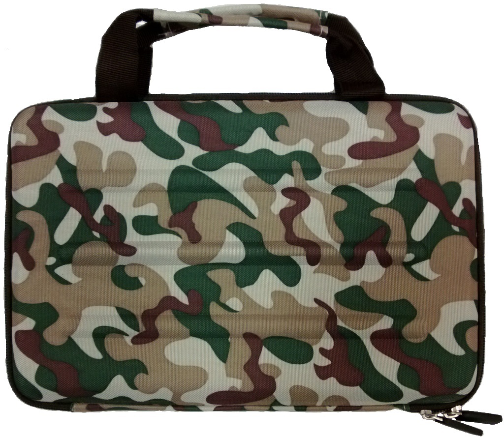 CAMO EVA Style Hard Shell Zipper Travel Case for Tablet, Small Laptop, iPad 