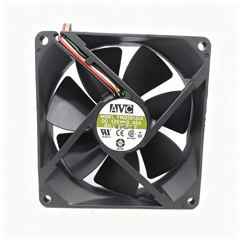 1PC AVC F9025B12UA 9025 9CM 12V 0.45A 3-Pin CPU Case Fan