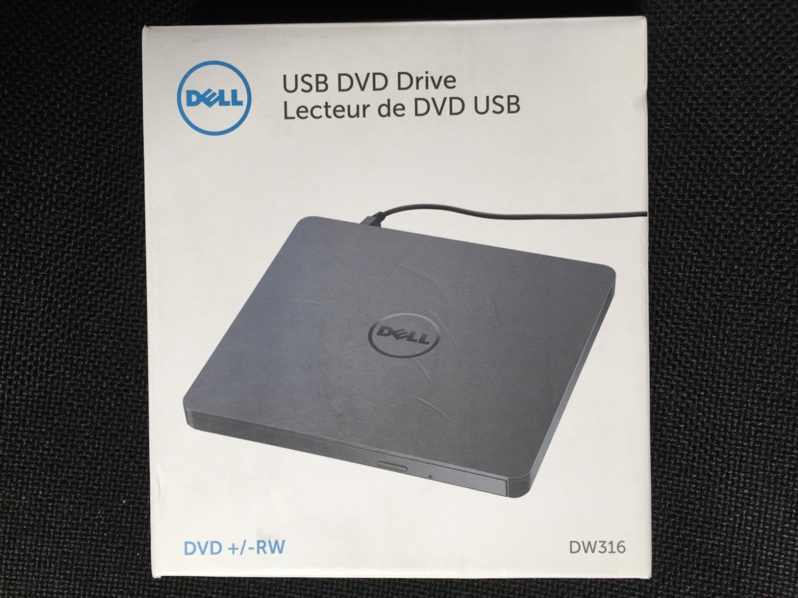 Dell DW316 External USB Slim DVD R/W Optical Drive GP61NB60 8J15V
