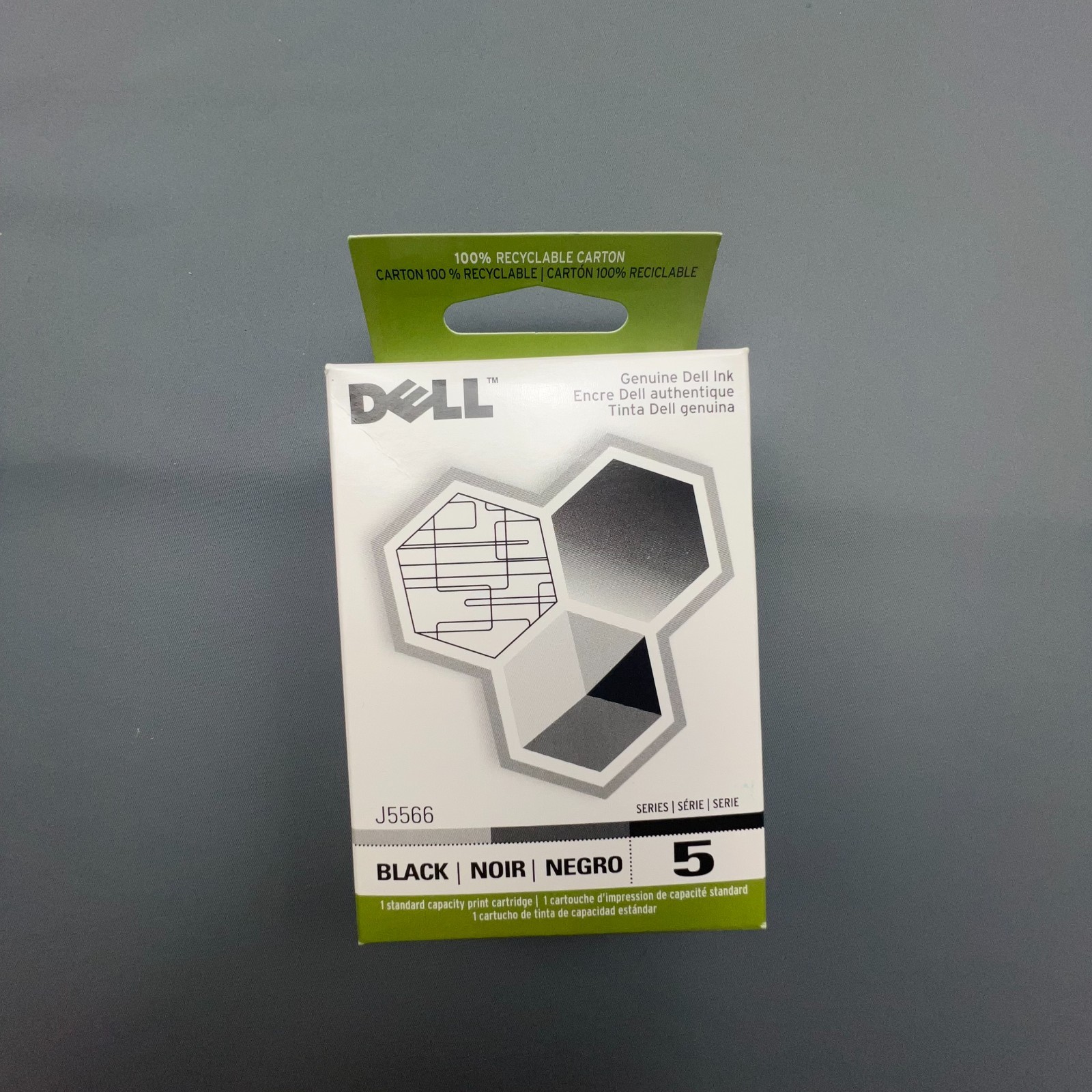 Dell Series 5 J5566 Black Ink Cartridge Genuine OEM New Sealed Standard Yield