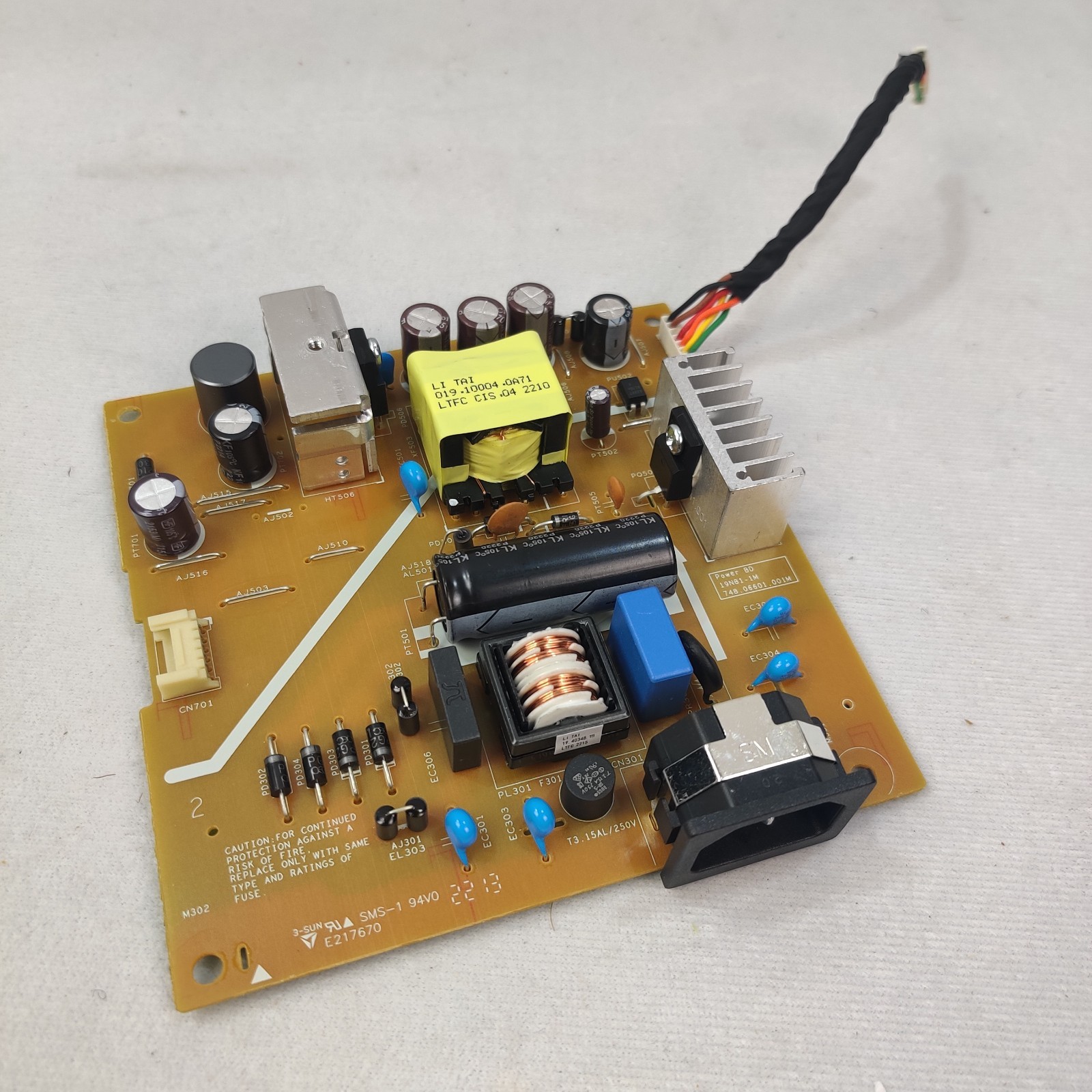 Tested Power Supply Board for HP E23 G4 Monitor - Used