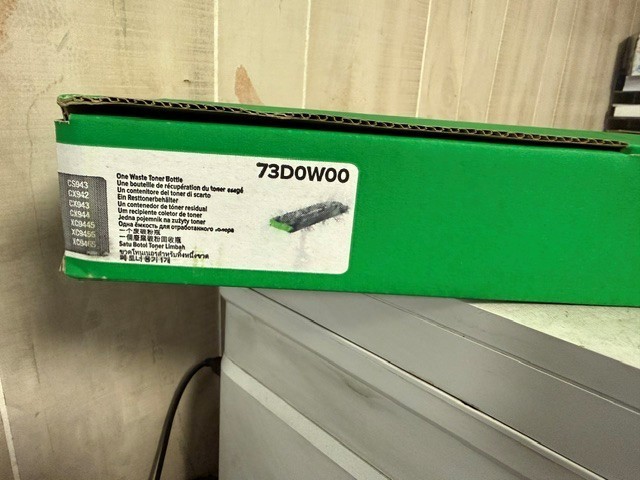 Lexmark 73D0W00 Waste Container for Lexmark CX943.  BRAND NEW. SHIPS FREE