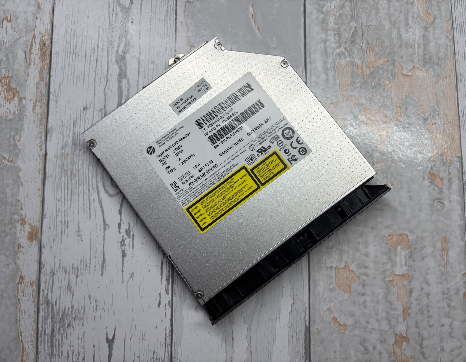 HP GT50N Laptop Super Multi DVD RW SATA 12.7mm Optical Drive 643911-001 Tested