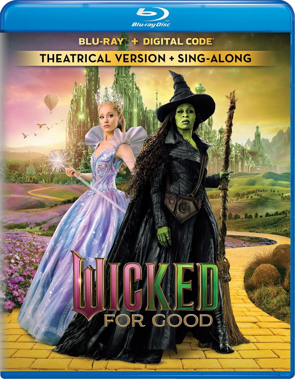 Wicked: For Good Blu-ray Movie with Dolby Atmos and Digital Copy, Musical Drama,