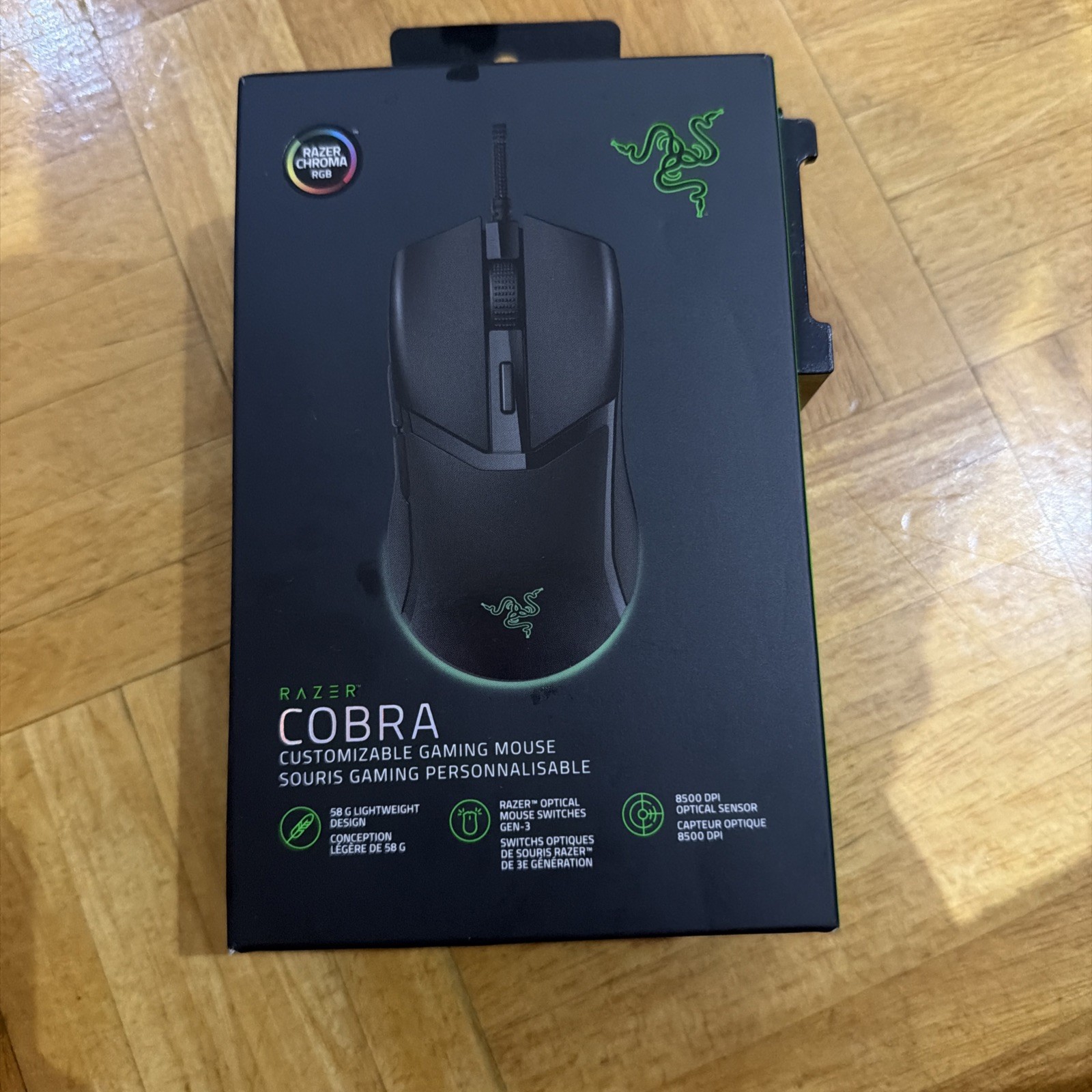 Authentic Razer Cobra Wired Gaming Mouse (RZ01-04650100-R3U1) Brand New