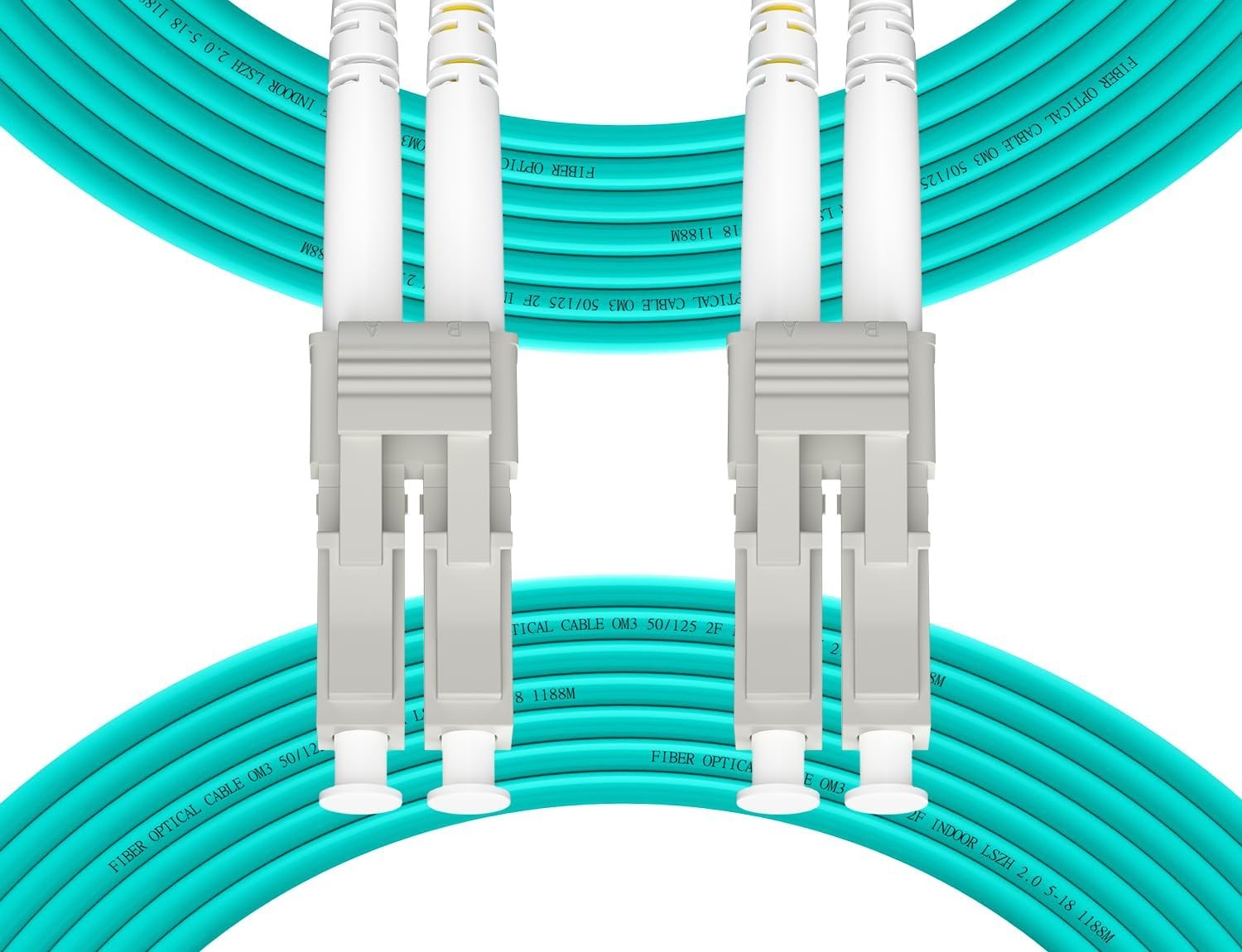 Fibergaga LC-LC OM3 Multimode Fiber Patch Cable 4M 13ft