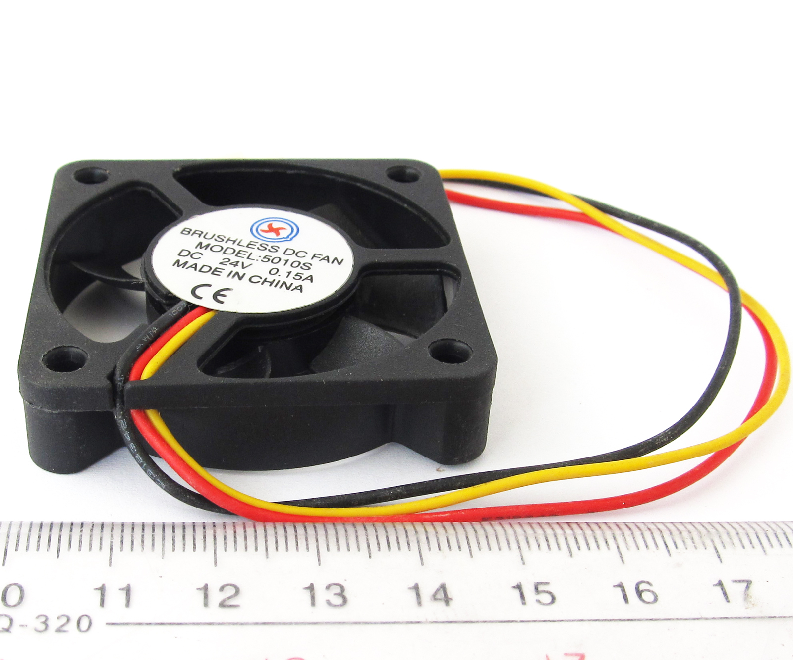 50x Brushless DC Cooling Fan 50x50x10mm 5010S 7 blades 24V 0.15A 3pin Connector