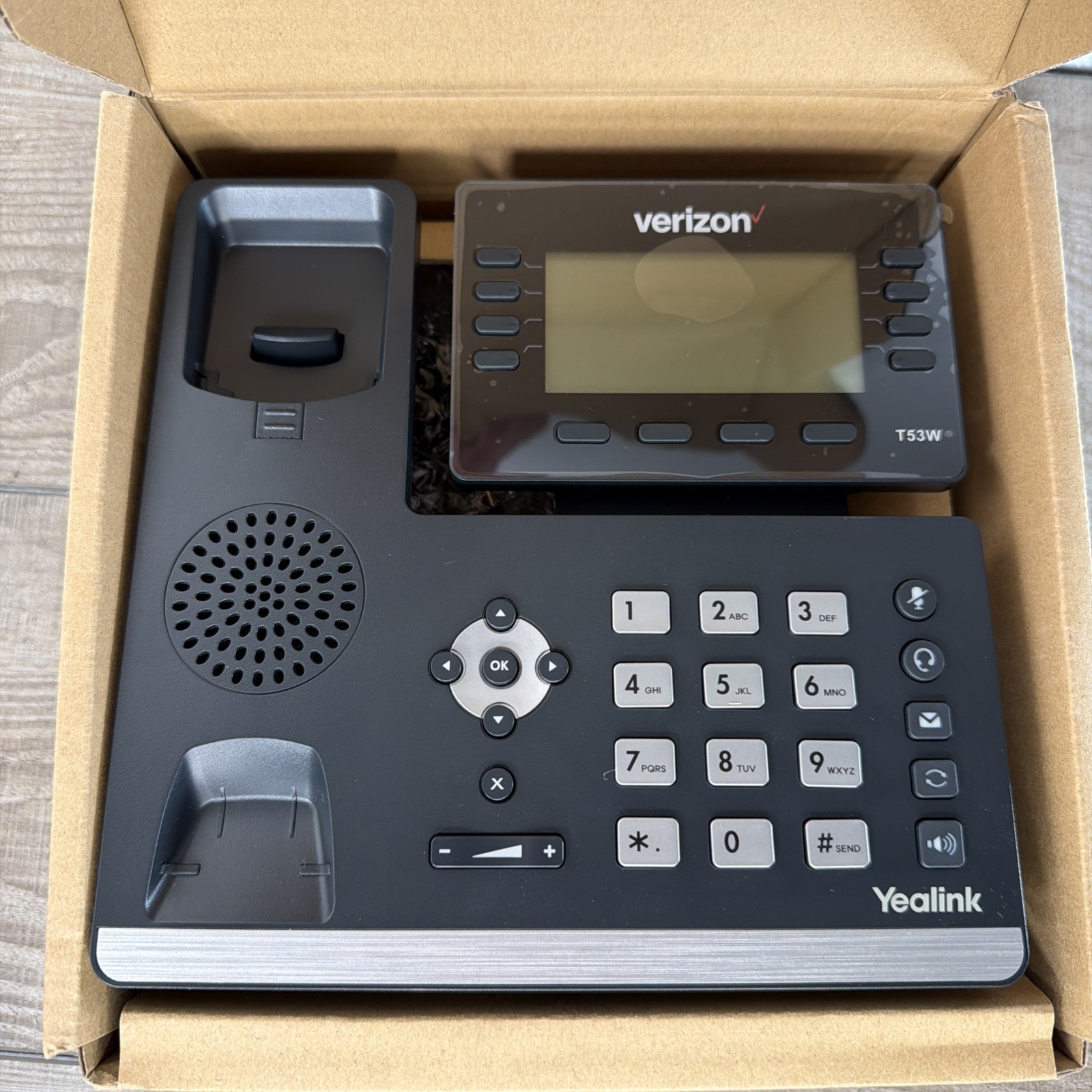 Yealink (Verizon) T53W 8-Line IP Business Phone Black Open Box