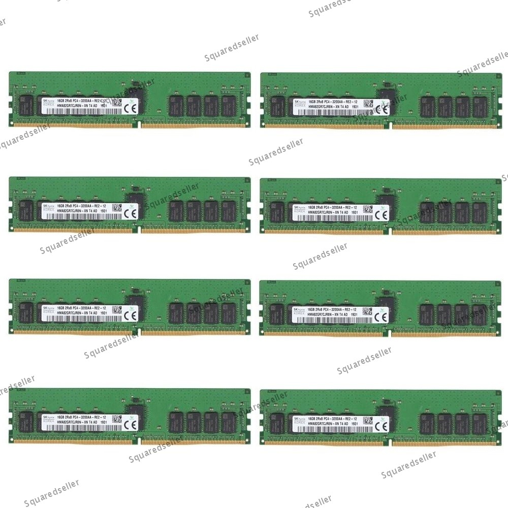 SK Hynix（ 8 x 16GB ）128GB 3200MHz REG ECC RAM DDR4 DIMM PC4-25600 Server Memory