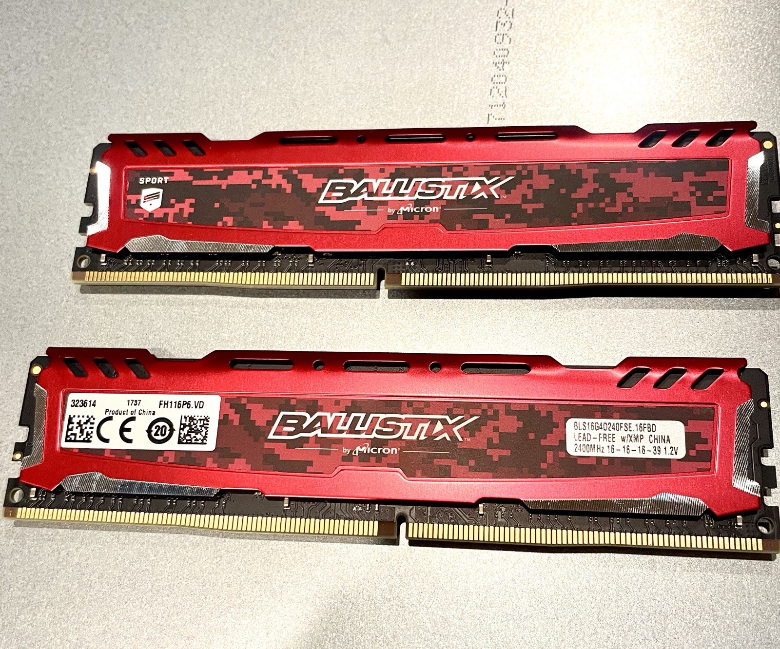 Micron Crucial Ballistix 32GB (16GB x 2)  DDR4 288 PIN
