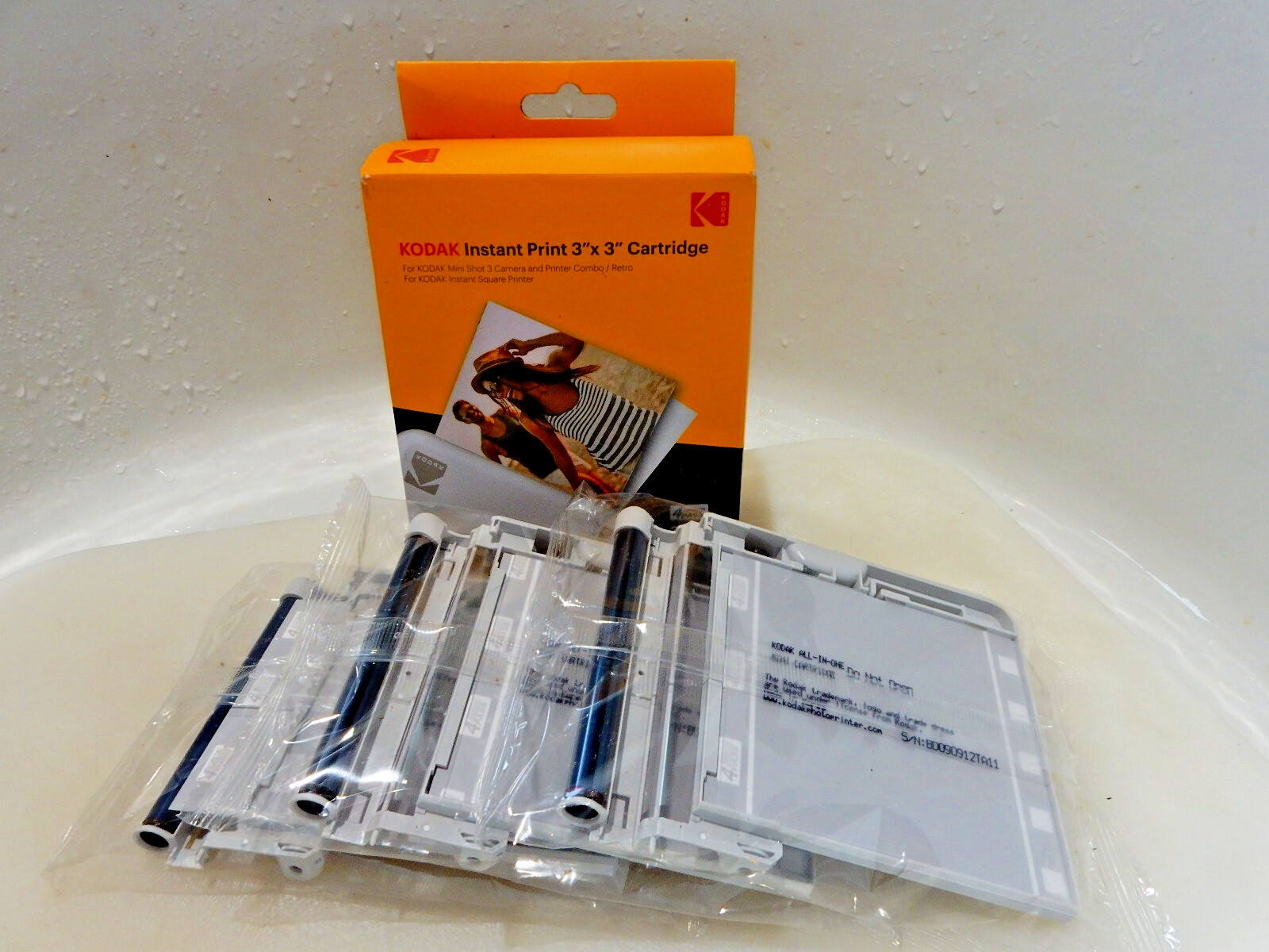 KODAK Instant Print 3"x 3" Cartridge 30 Sheets For Mini Shot 3 Camera NEW
