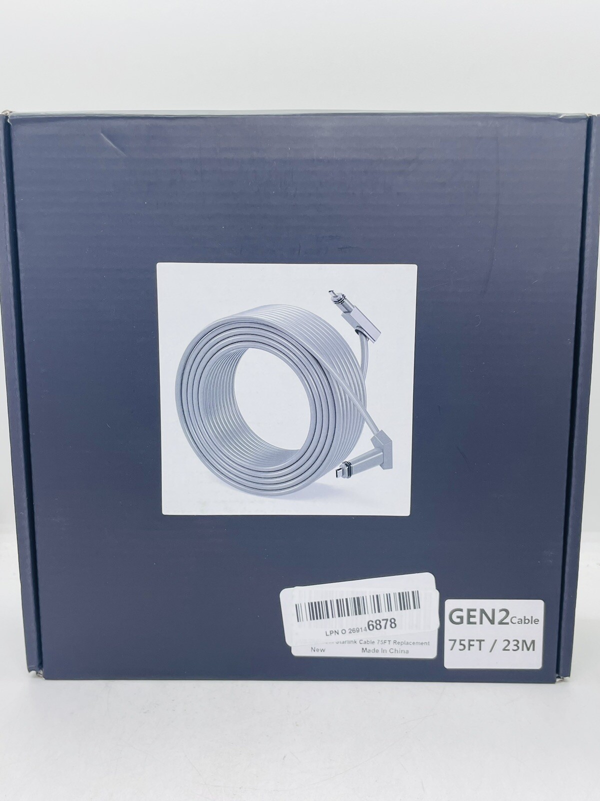 Standard Cable for Starlink Gen 2 Outdoor Waterproof Replacement Cable 75FT