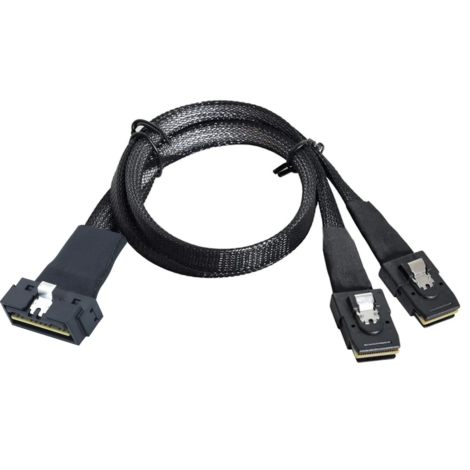 SAS4.0 LP Low profile SFF-8654 8i 74P to 2X SFF-8087 36P Server connection Cable