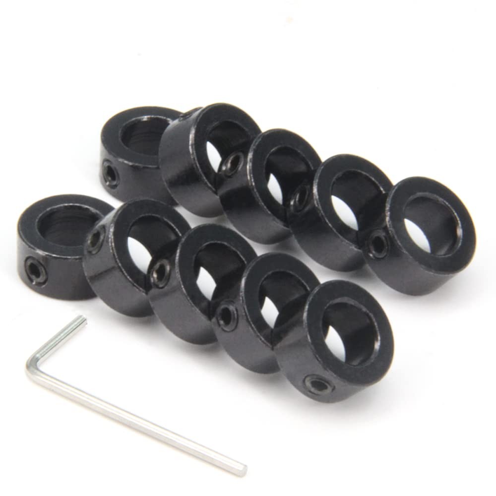 10PCS/Pack Black 8mm Shaft Lock Collar T8 Lead Screw Lock Ring Stainless Steel M