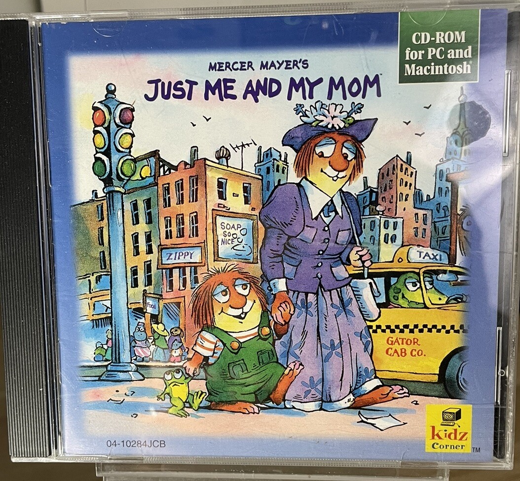 Mercer Mayer's Just Me And My Mom CD-Rom PC Mac Kidz Corner Vintage 1996