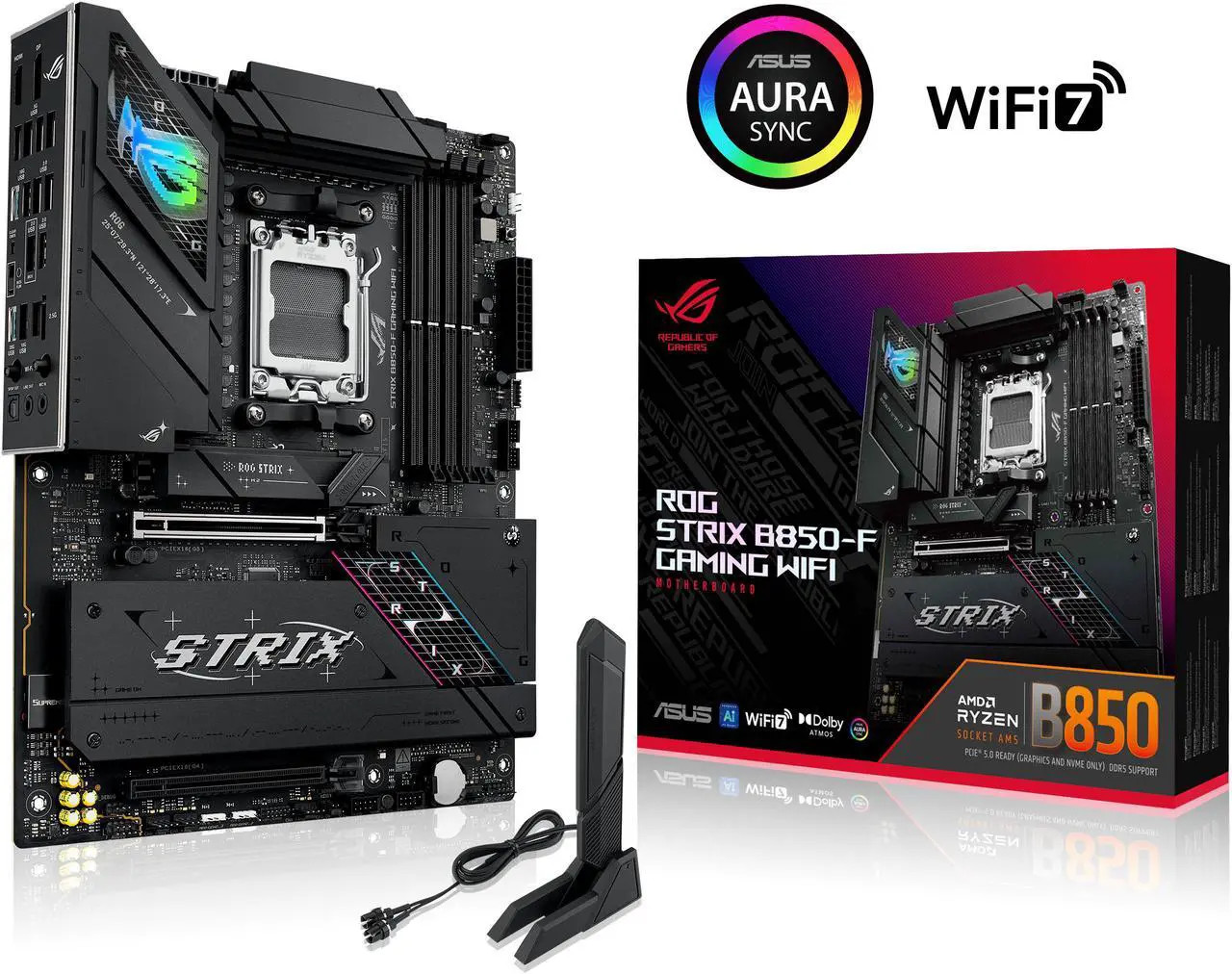 (Factory Refurbished) ASUS ROG STRIX B850-F GAMING WIFI AMD AM5 ATX motherboard