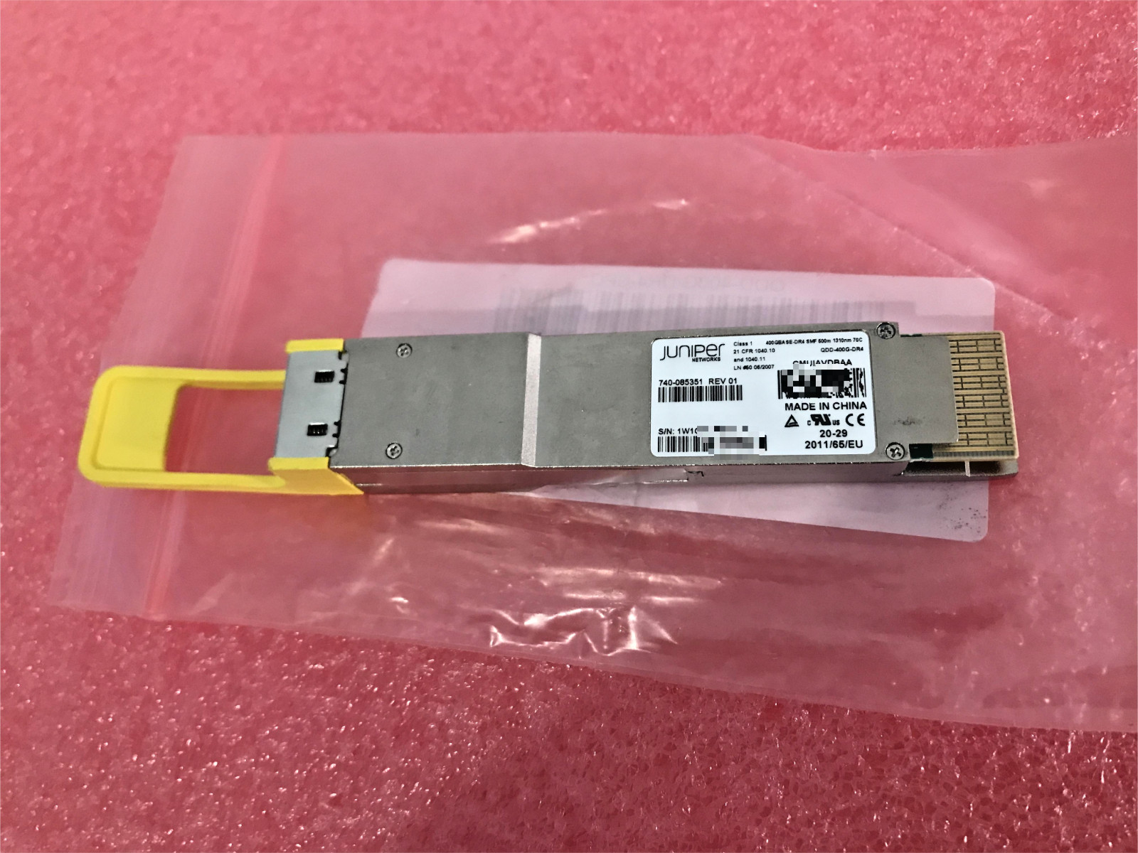 Juniper QDD-400G-DR4 740-085351 400GBASE-DR4 SMF 500m 1310nm 70C Transceiver