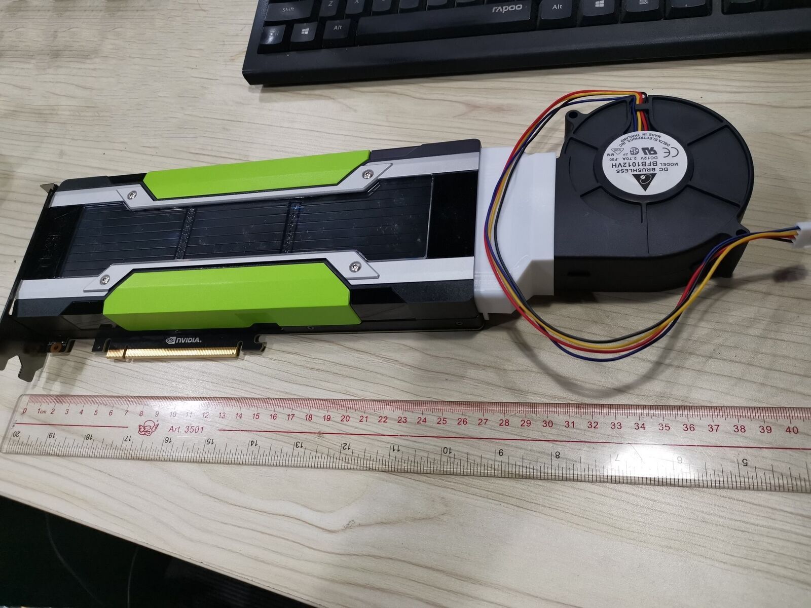 Nvidia Tesla P40 24GB GPU GDDR5 PCIE Graphics Accelerator Card with Cooling Fan
