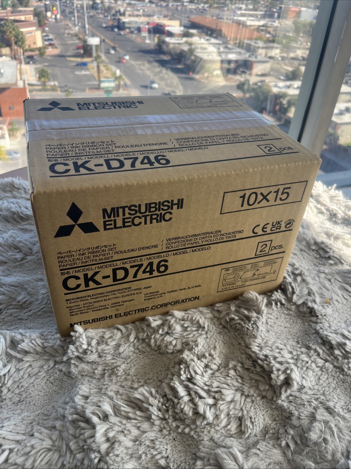 Mitsubishi 4x6" (CK-D746) , 2 rolls of paper & ribbon