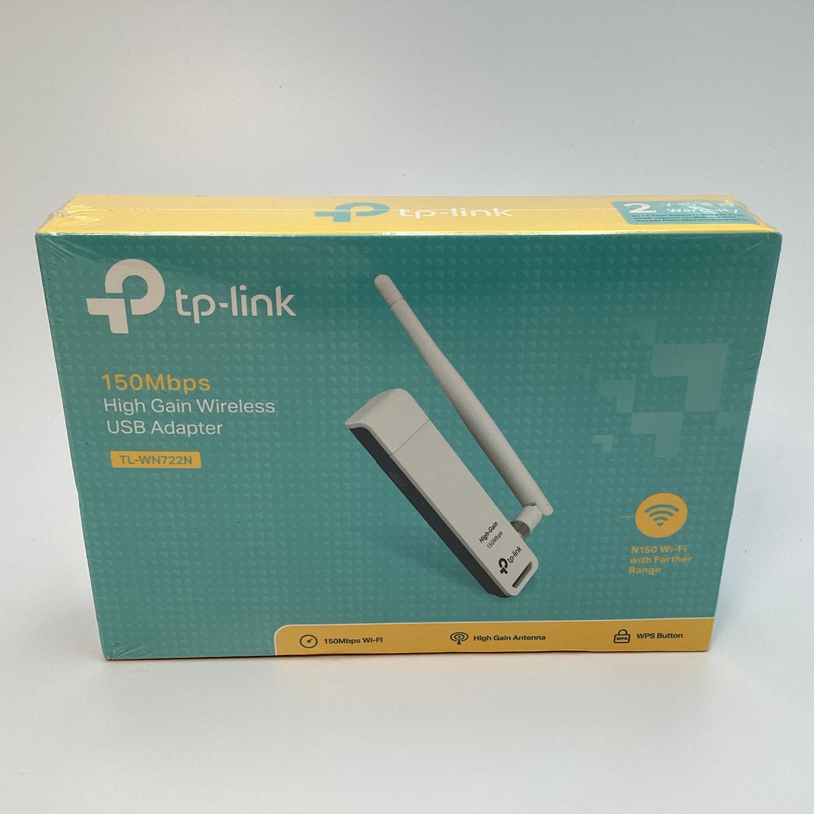 TP-Link TL-WN722N(US) 150Mbps High Gain Wireless USB Adapter N150 Wi-Fi