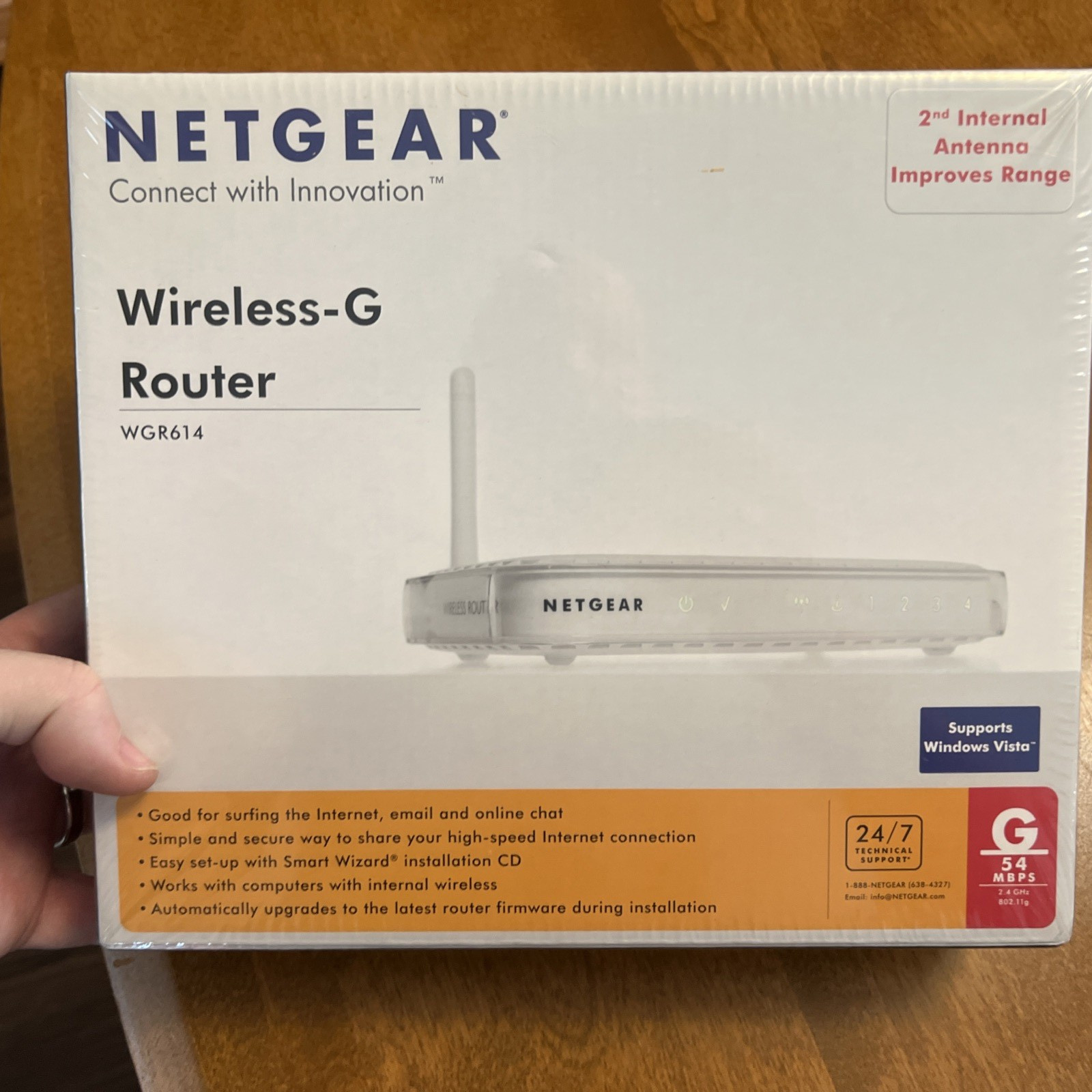 Netgear WGR614 Wireless-G Router 54MBPS New Sealed