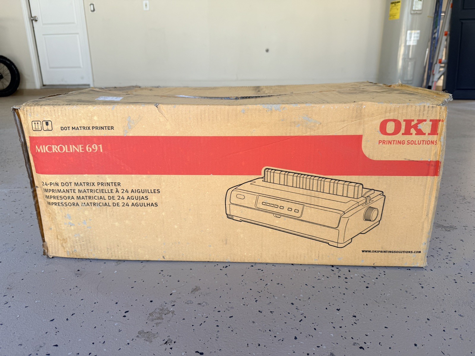 Okidata 62434101 Oki Microline 691 Dot Matrix ML691 24 Pin Printer NEW