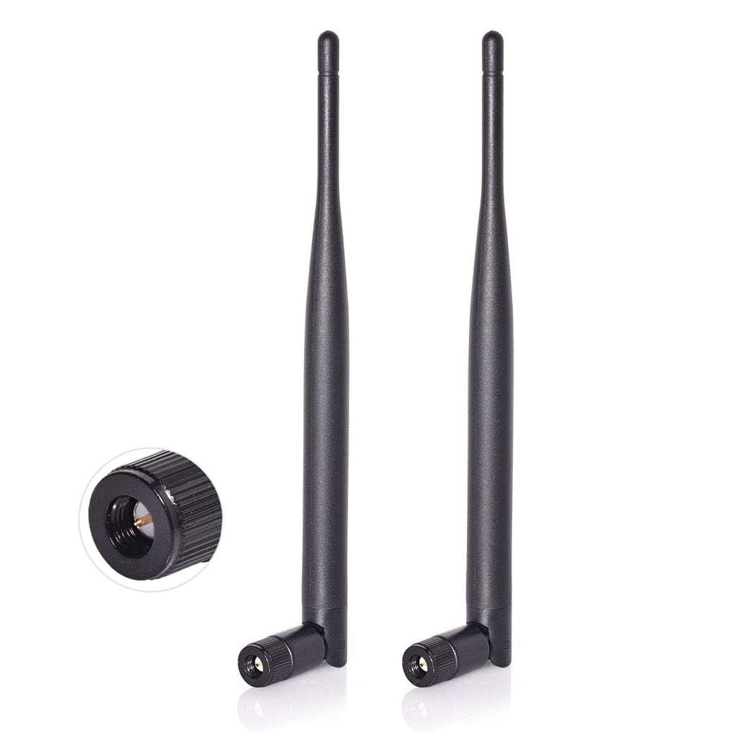 Dual Band WiFi 2.4GHz 5GHz 6dBi SMA Male Antenna 2-Pack 5.8GHz WiFi Antenna