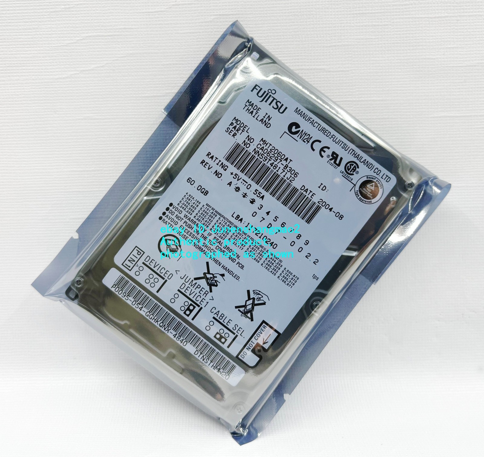 Fujitsu 60GB 5400RPM MHT2060AT IDE 2.5-inch notebook hard drive