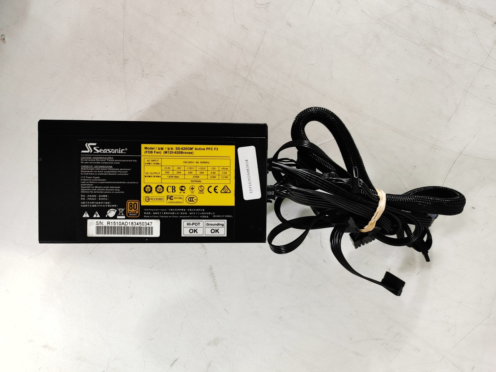 Sea Sonic SS-620GM 620 W 20+4 Pin ATX Desktop Power Supply