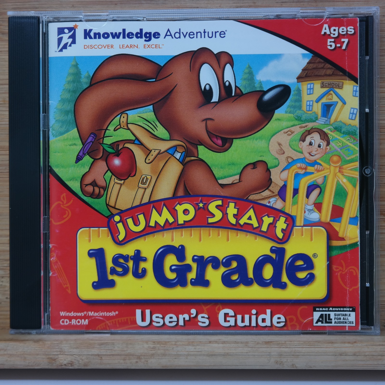 JumpStart 1st Grade Learning System Cd-rom PC Mac Knowledge Adventure Ages 5-7