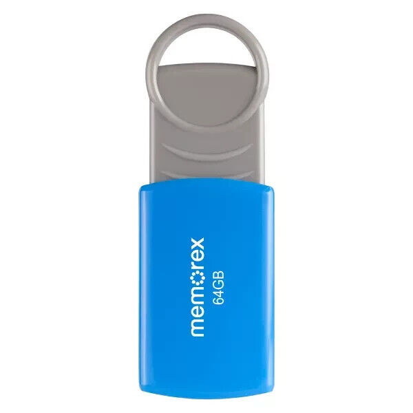 Memorex 64GB USB 2.0 Flash Drive Blue