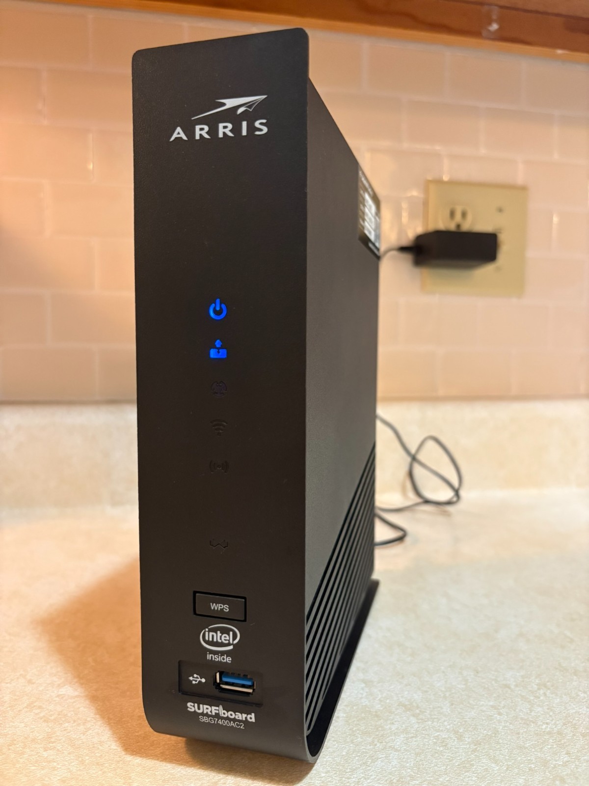 ARRIS SURFboard SBG7400AC2 DOCSIS 3.0 Cable Modem Router 4-Port 