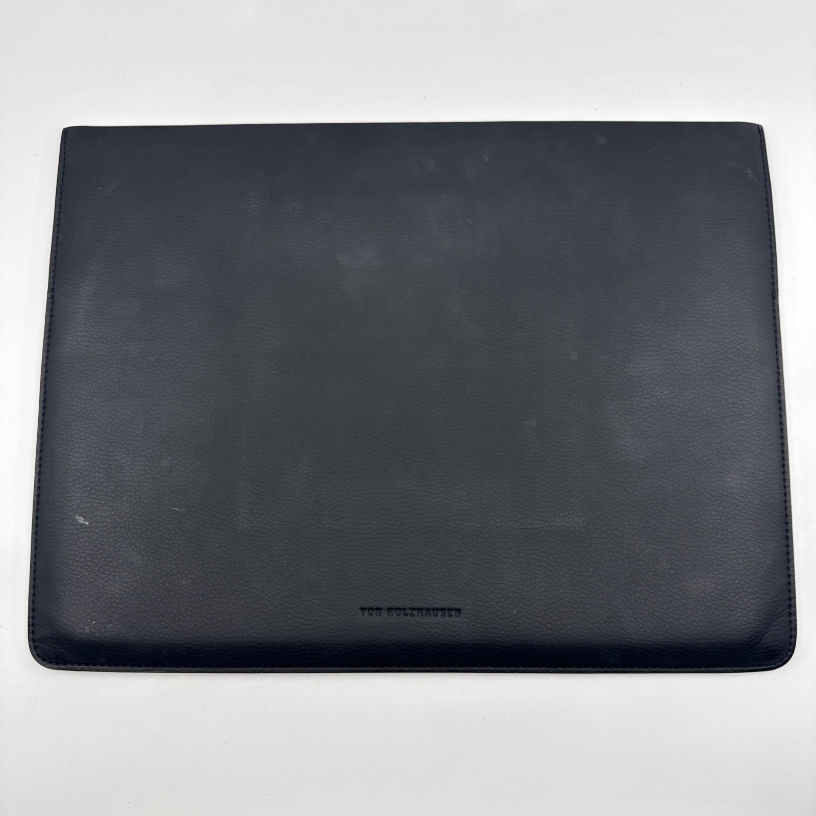 von Holzhausen Vegan Leather Laptop Sleeve/Portfolio Black Fits 15" (MacBook)