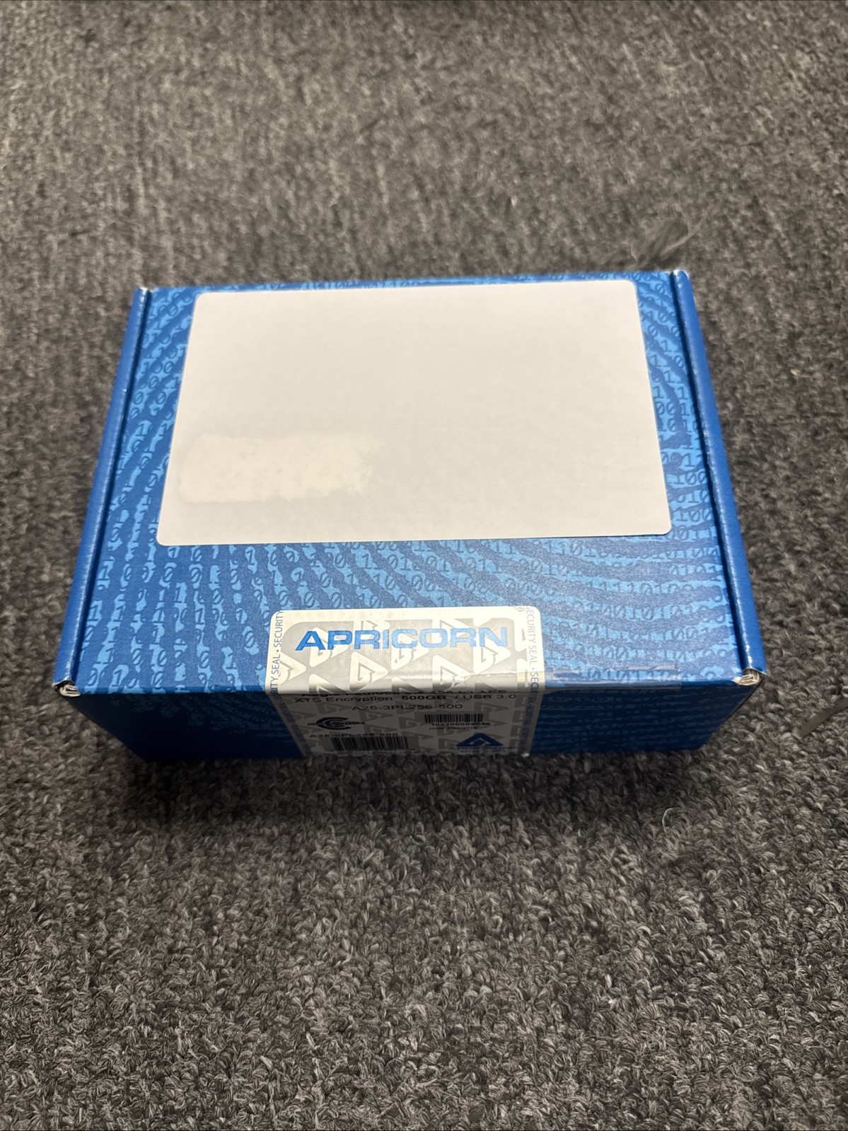Apricorn Aegis Padlock 3.0 500GB USB 3.0 Encrypted 2.5in Drive A25-3PL256-500