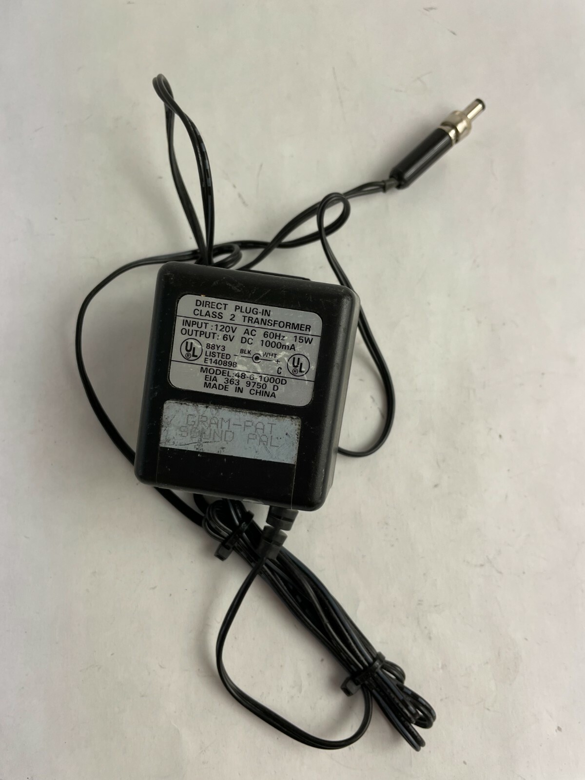 Genuine Ac Adapter 48-6-1000D Output 6 V 1000mA Power Supply Adapter A79