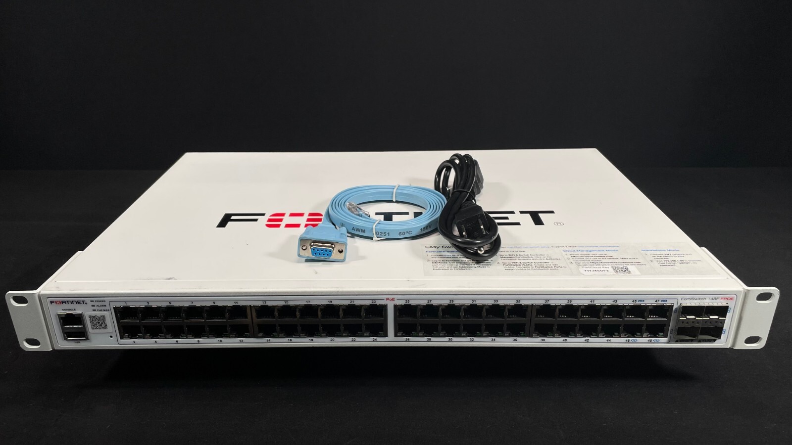 Fortinet FS-148F-FPOE 48 Port PoE+ Switch -Same Day Shipping