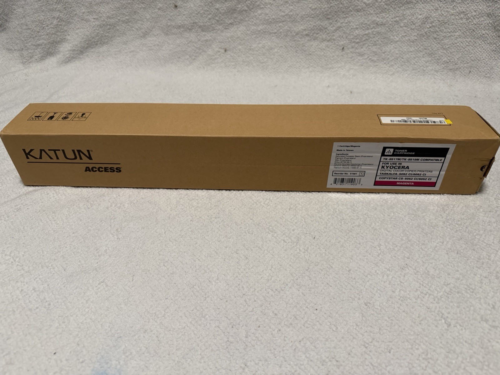 Katun TK-8517M TK-8519M Magenta Toner Compatible Kyocera 5052ci 6052ci New