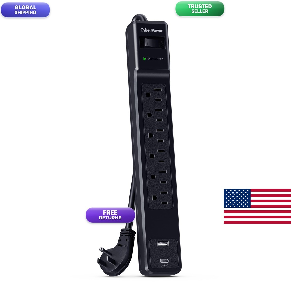 CyberPower CSP604UC Surge Protector