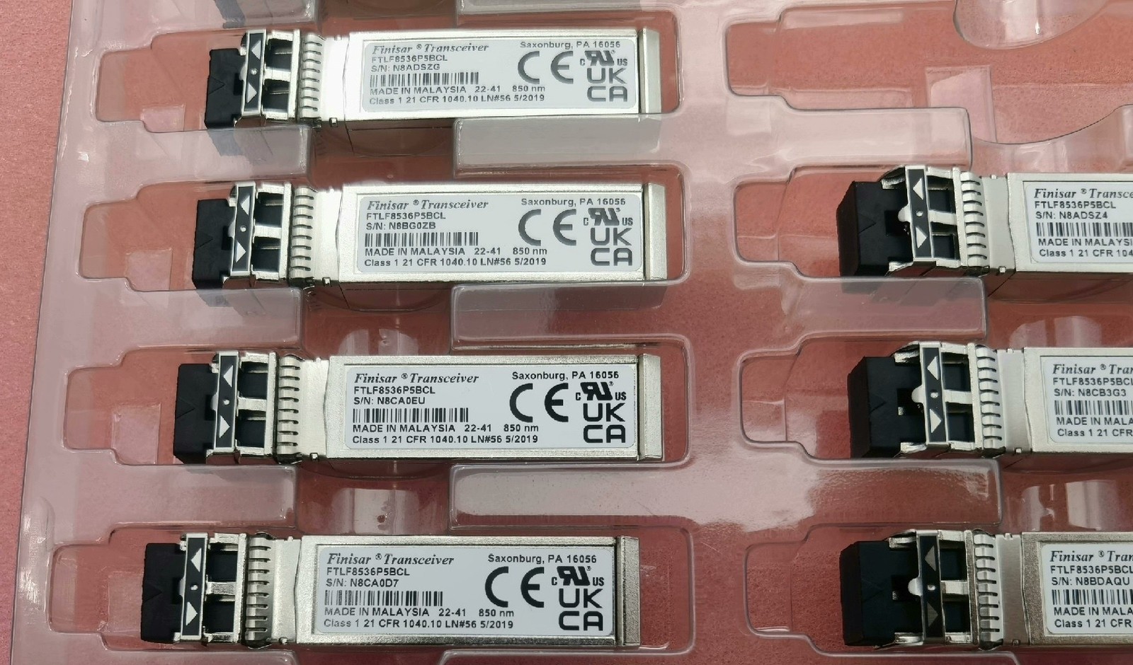 1pc Finisar FTLF8536P5BCL compatible 25GBASE-SR 25GbE SFP28 SR 100m 850nm MMF
