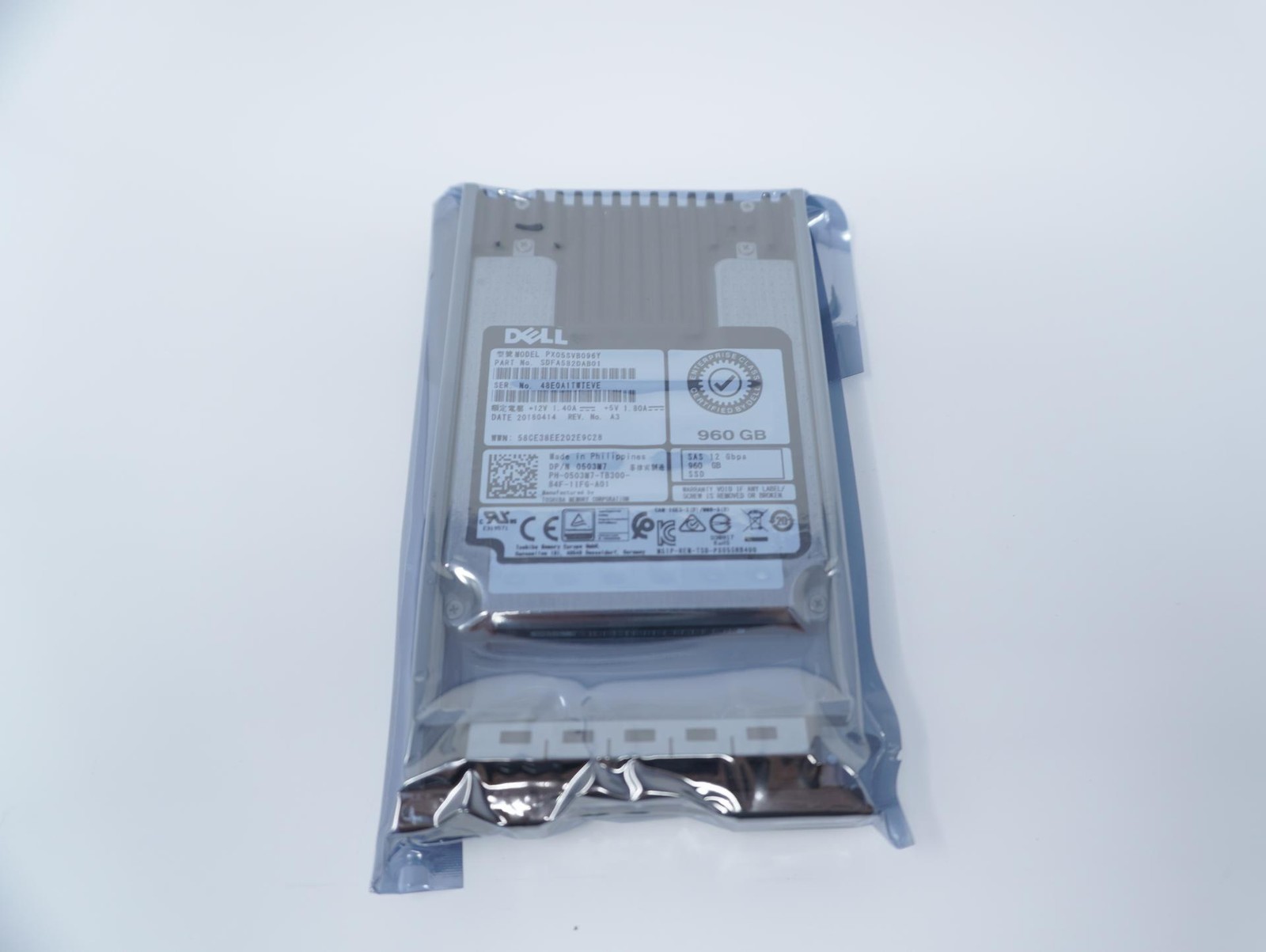 503M7 Dell 960GB 2.5" SAS SSD 12Gb Solid State Drive 0503M7 Gen13