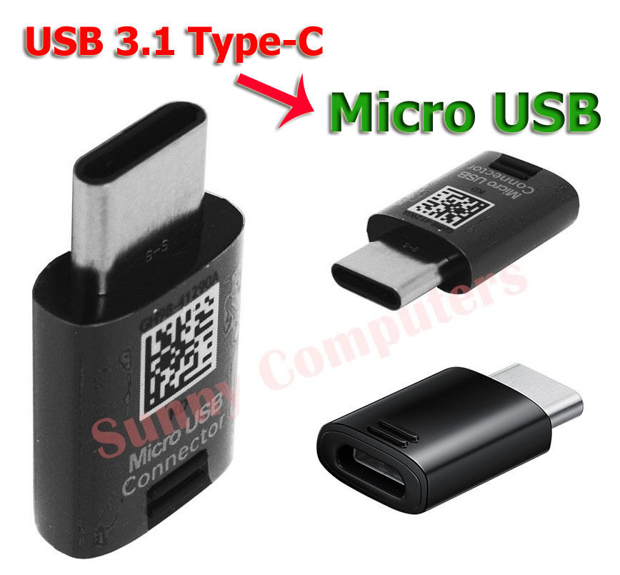 Samsung Original Micro USB to Type-C Adapter For Xiaomi Redmi Note 10 Pro 5G 10S