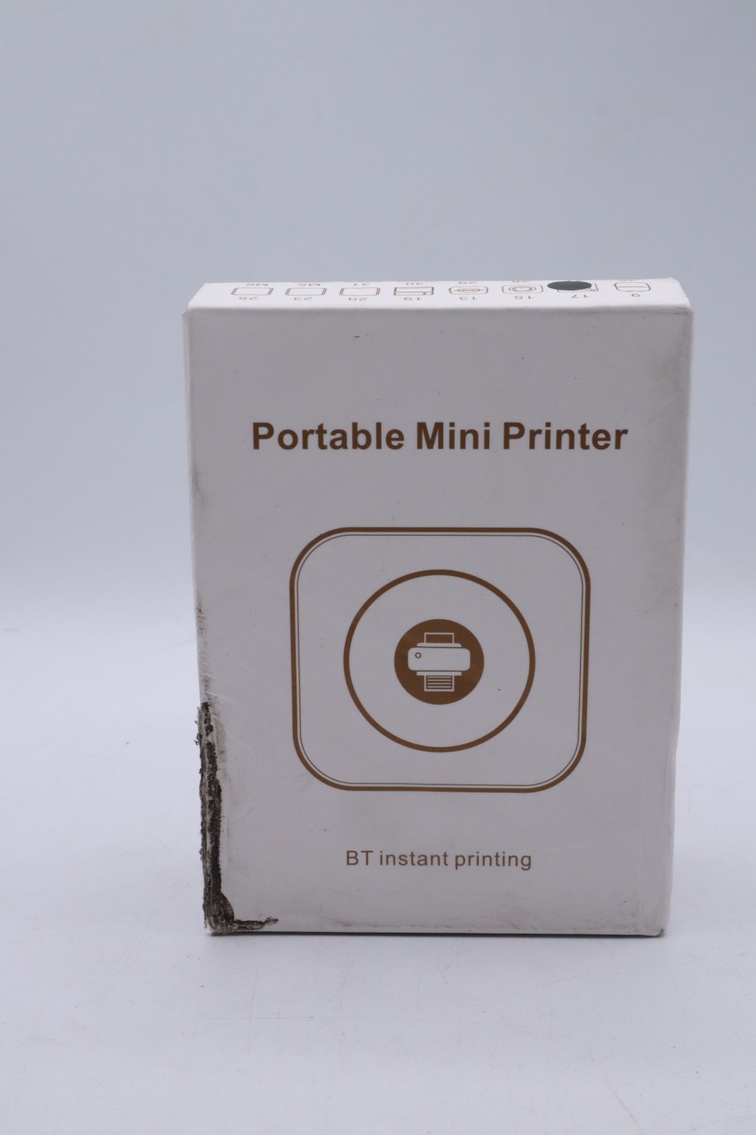 HuiJuKeJi Mini Thermal Inkless Printer,Smart Bluetooth Pocket Printer with 1 Rol