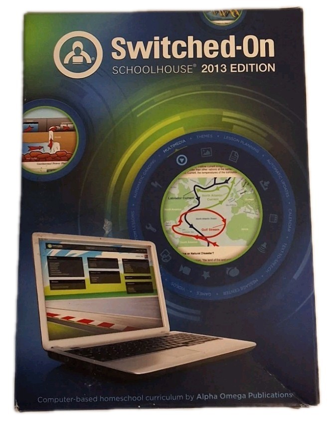 Switched On School 5th Grade Full Cirrculum Math,Language Arts Science Bible 