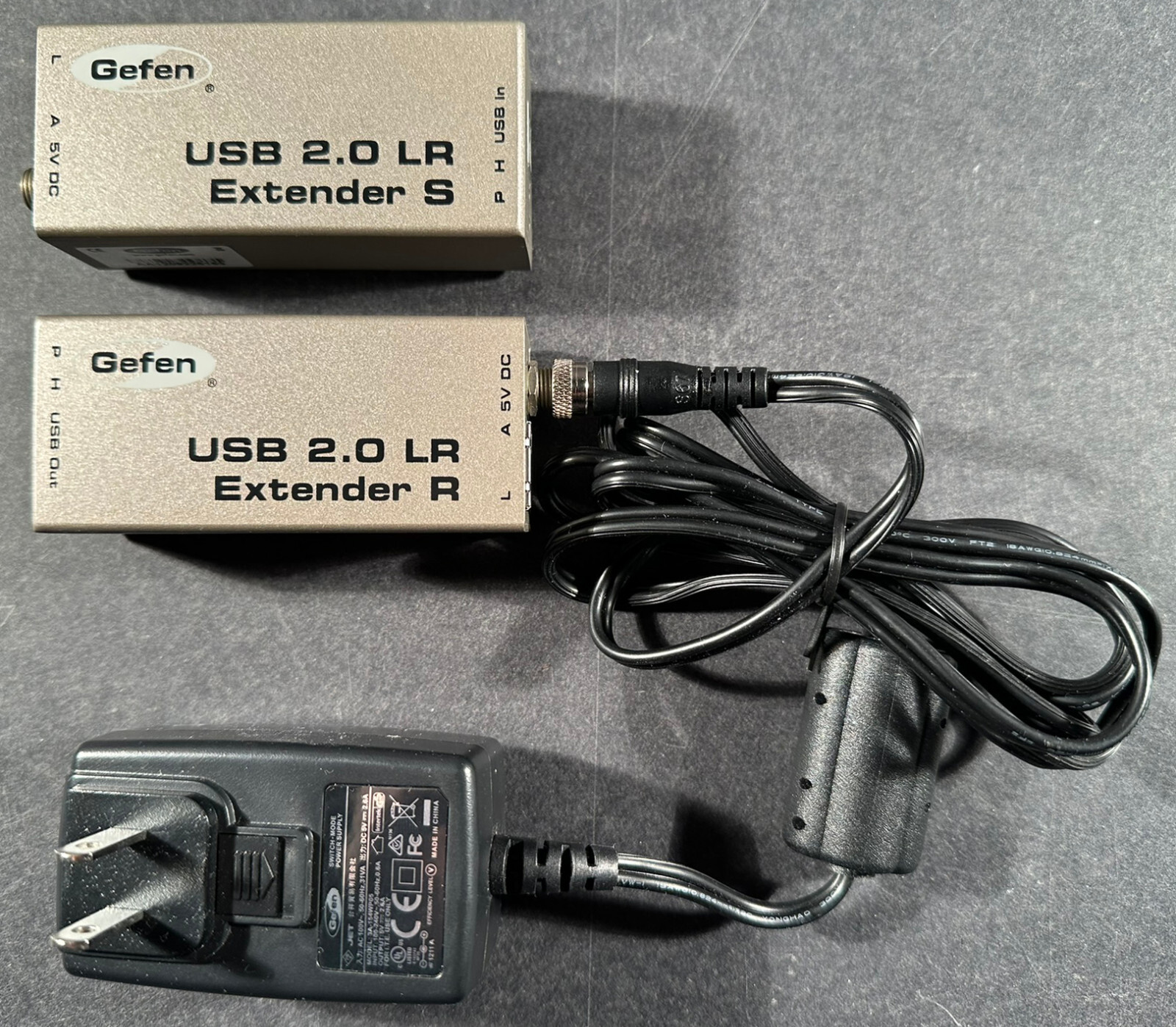 Gefen EXT-USB2.0-LR Cat5 USB 2.0 Extender S & R, Include AC POWER ADAPTER.