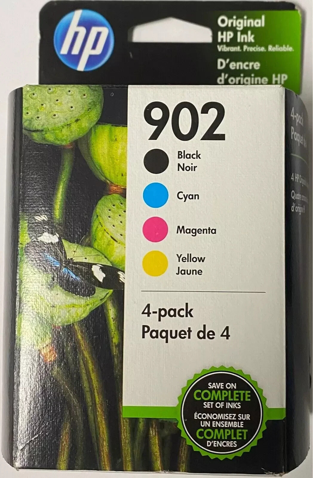 New Genuine HP 902 4PK Ink Cartridges OfficeJet Pro 6961, 6968