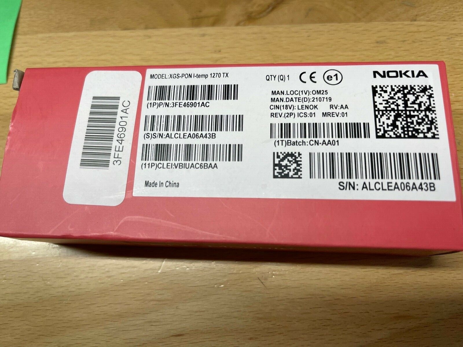 Nokia | 3FE46901AC | XGS-PON ONU I-Temp 1270 TX SFP Transceiver Module