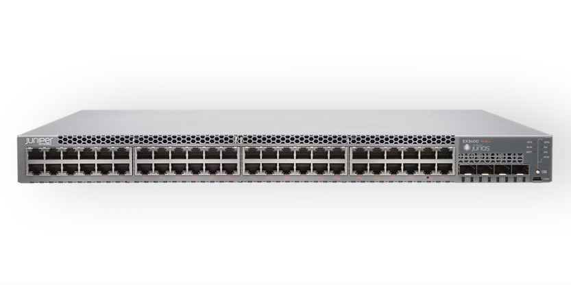 New Juniper Networks EX3400-48P 48-Port PoE+ 4x10G SFP+ 2x40G Switch