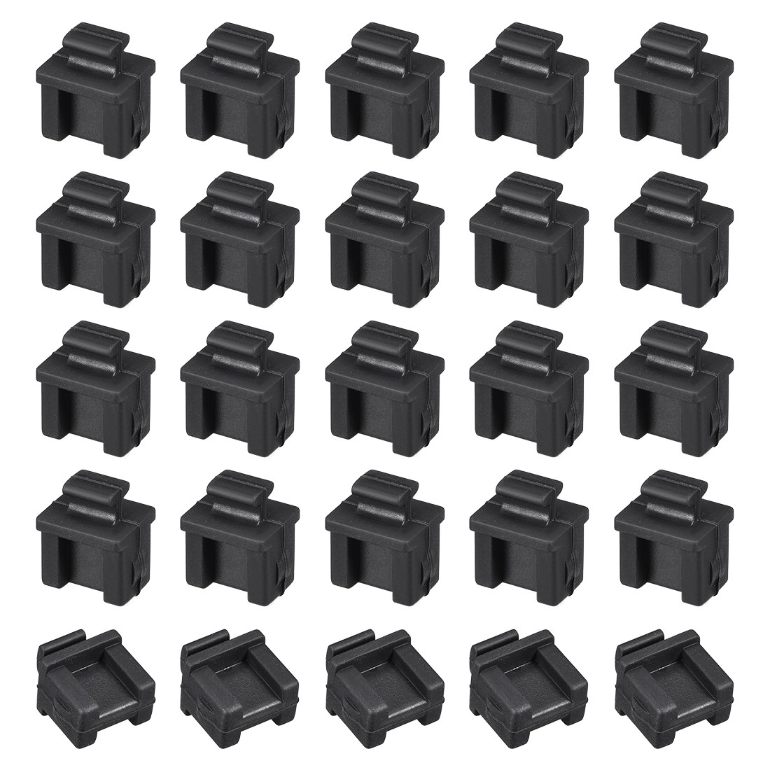 20X 14mmx12mmx17mm SFP Silicone Protectors Cap Port Cover Anti Dust Black