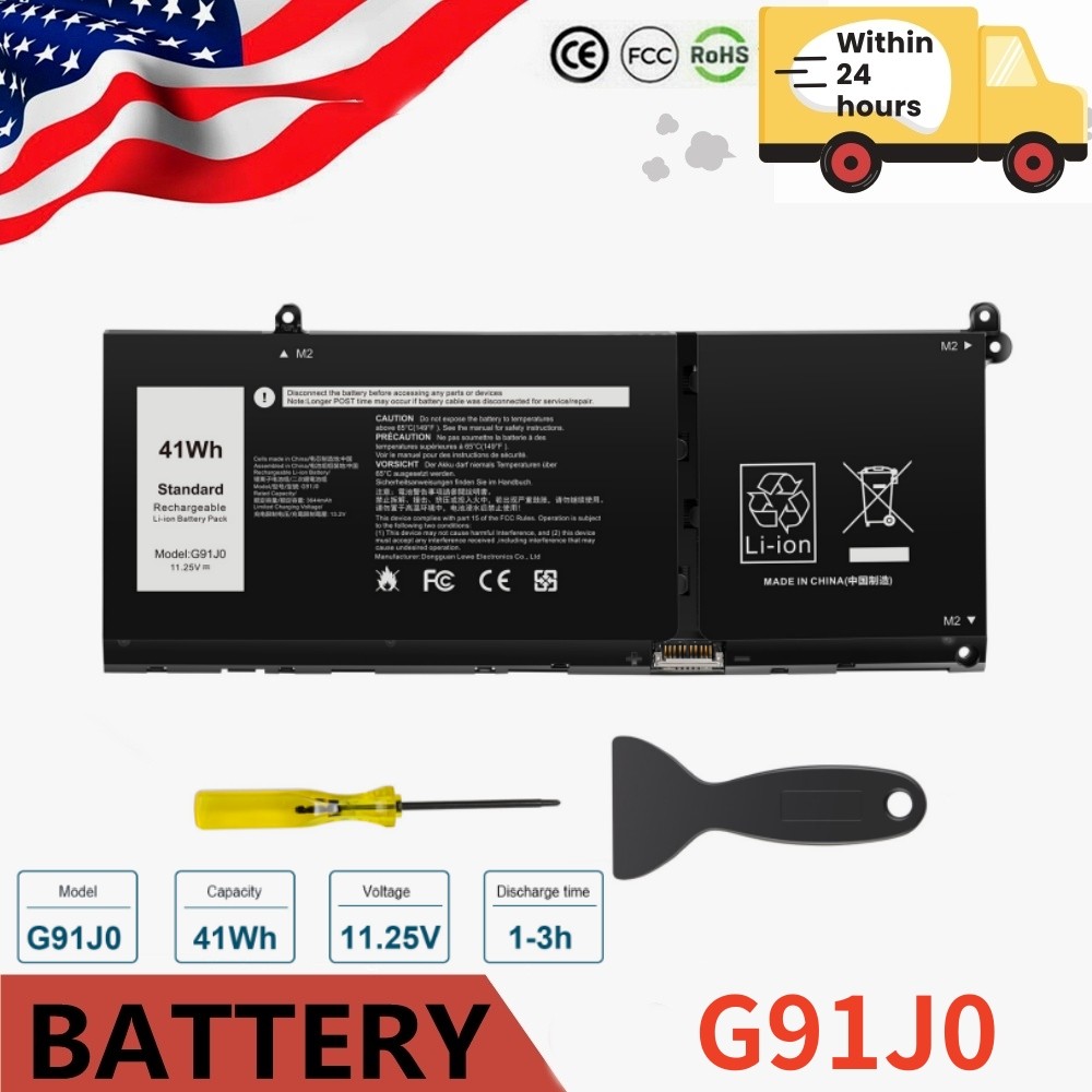LOT  G91J0 Battery For Dell Inspiron 15 5510 5515 5518 3510 3511 3515 3520 3530